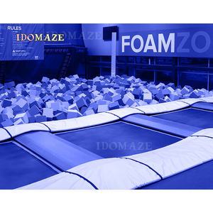 Parc de <span class=keywords><strong>trampoline</strong></span> en plastique, équipement d'intérieur avec <span class=keywords><strong>protection</strong></span> pour les enfants de 4 à 14 ans, certifié CE, usage commercial - Product Image 3