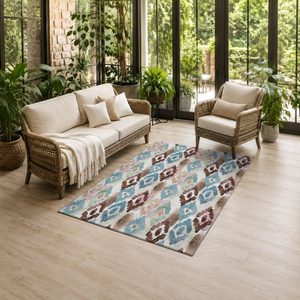 RUGS DEPOT LXDP-0213 Wholesale Grey Silver Vintage Oriental Digital Printed Machine Washable Chenille Area Rug Non <b>Slip</b> - Product Image 6