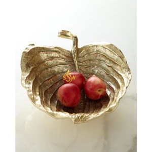 Cuenco único para servir para el hogar, boda, fiesta, forma de hoja, cuenco de frutas, decoración, Color dorado, diseño moderno, plato y plato de estilo japonés - Product Image 1