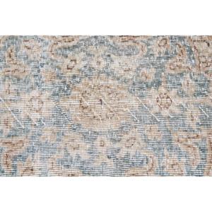 Tapis en laine vintage grand format 6,7x10,2 pieds, gris, patchwork, avec envers en latex, écologique, décoration traditionnelle pour la maison - Product Image 5