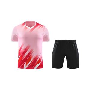 Venta al por mayor Stock para adultos verano estampado técnica fútbol uniforme chándal conjunto hombres niños fútbol Jersey personalizado fútbol uniforme - Product Image 3