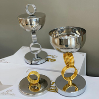 Bol de service en métal martelé de luxe avec plat en verre et branche d'arbre doré Snack Fruit Server Bol à croustilles et trempette moderne pour cadeau