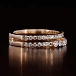 도매 보석 연구소 자란 다이아몬드 라운드 컷 10K 옐로우 골드 결혼 반지 CVD 다이아몬드 주문 보석 제조 업체 인도