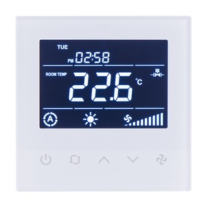 T3065 Smart <strong>Thermostat</strong> 24V AC DC <strong>Modbus</strong> RTU White Bacnet Fan Coil Flexible EC Modulating Valve - Product Image 1