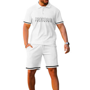 Ensemble de survêtement décontracté pour homme avec logo personnalisé, 2 pièces, respirant, polyester/coton, vêtements de golf - Product Image 5