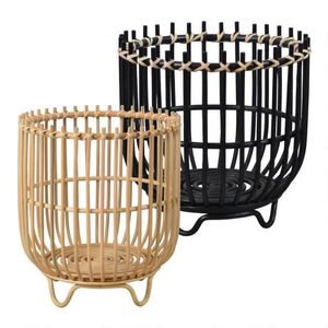 Handcrafted Design Rattan <b>Planter</b> Basket Indoor and Balcony Decoration Flower <b>Pots</b> Mini Plant Containers - Product Image 3