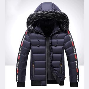 2026 hommes hiver chaud épais coupe-vent veste manteau hommes nouvelle mode col de fourrure détachable à capuche veste imperméable pour hommes - Product Image 3