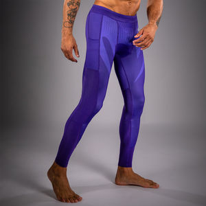 Pantalones de Compresión Deportivos Unisex Color Morado para MMA, Grappling, BJJ, Boxeo, Muay Thai, Transpirables y de Secado Rápido, Spandex/Poliéster - Product Image 5