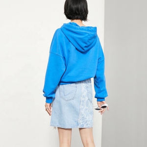 Sweat à capuche vintage en coton de haute qualité pour femmes, logo personnalisé, surdimensionné - Product Image 3