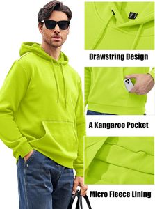 Nouveaux sweats à capuche pour hommes de haute qualité, logo personnalisé, 400 g/m², poids lourd, coupe régulière, surdimensionné, anti-boulochage, polaire doux - Product Image 2