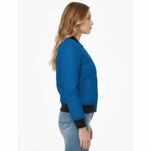 Chaqueta Bomber de Invierno para Mujer, Estilo Nuevo, Última Moda, Transpirable, de Buena Calidad, con Logotipo Personalizado, Colores Personalizados y Estilo Casual - Product Image 4