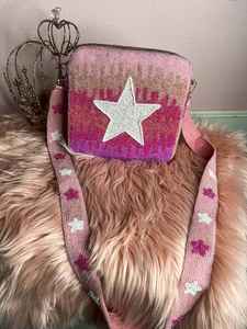 Embroidered Seed Bead Coin <b>Pouch</b> with <b>Belted</b> Strap Handmade Lightweight Customizable Square Shape Custom Logo - Product Image 2