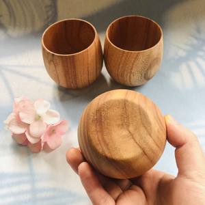 VITRAPRO-taza de madera para café y té, utensilio de vajilla hecho a mano con logotipo personalizado directo de fábrica, Estilo Vintage - Product Image 3