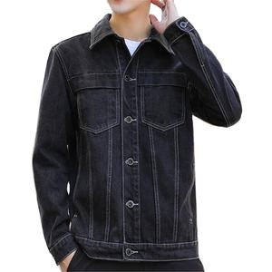 Chaqueta Vaquera Casual de Alta Calidad para Hombre, Estilo Urbano, con Logotipo Personalizado, Transpirable y de Secado Rápido para Primavera - Product Image 1