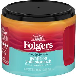 Café moulu Folgers Simply Smooth, torréfaction douce, 27 oz. Bidon - Product Image 1