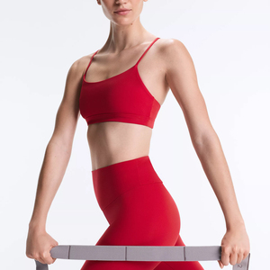 เสื้อชั้นในกีฬาแบบไร้ตะเข็บสำหรับผู้หญิงไซส์ใหญ่ ผลิตตามสั่ง ขายส่ง ทำจากไนลอนผสมสแปนเด็กซ์ ระบายอากาศได้ดี น้ำหนักเบา - Product Image 5