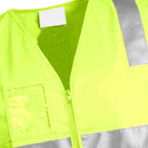 เสื้อกั๊กนิรภัยสะท้อนแสงแบบปรับแต่งโลโก้บริษัทพร้อมกระเป๋าสีเรืองแสงสะท้อนแสงเสื้อกั๊กนิรภัยชั้น2แบบกำหนดเอง - Product Image 3