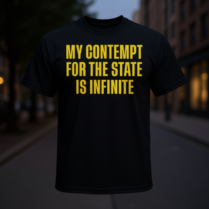 Camiseta con la frase 'Infinite Contempt for the State', Categoría Promocional - Product Image 1