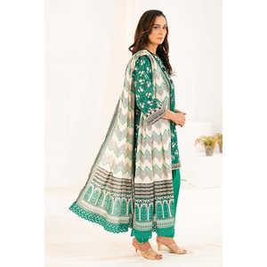 K-52065 Vestido pakistaní Salwar Kameez de algodón Khaddar estampado de 3 piezas para festivales y ropa étnica con dupatta - Product Image 4