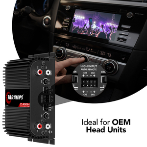 Taramps TS 400x4 Black <b>with</b> Automatic High Level Input 400 Watts RMS 2 Ohms 4 Channels Full Range Car Audio <b>Amplifier</b> System - Product Image 6