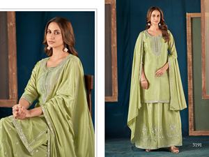 ผ้าชินอนสำหรับผู้หญิงความยาวถึงเข่าทรงปกติทรงพอดีตัวแบบใหม่ด้านล่างของอินเดียสำหรับใส่ทำงานปักสไตล์ดั้งเดิมคุณภาพพรีเมี่ยม - Product Image 6