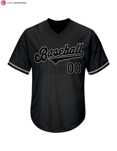 Maille Respirant Sublimé Baseball Jersey Chemises Baseball Team Shirt Personnalisé Premium Classique V Cou Plain Fitness Sportswear Hommes - Product Image 4