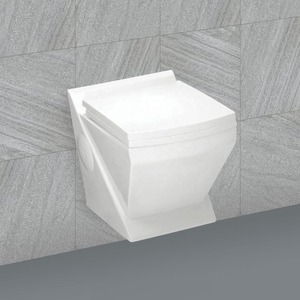 Siège de toilette en céramique suspendue au mur: produit sanitaire en porcelaine pour salle de bain siège d'aisance mural pour placard à eau avec OEM - Product Image 2