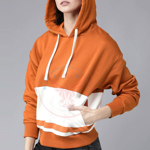 Sweat-shirts à capuche pour femmes à manches longues, design à capuche, logo sur le devant, 100% coton molletonné, tailles et couleurs personnalisées en gros - Product Image 2