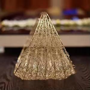 Eco-Friendly Metal Storage <b>for</b> Weddings Iron <b>Hamper</b> <b>Baskets</b> with Handles Sustainable Bride Footwear <b>Basket</b> - Product Image 3