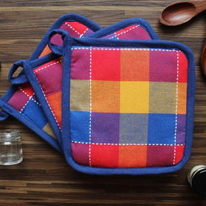 Maniques en coton pur écologiques, résistantes à la chaleur, réutilisables, avec étiquette privée - Product Image 6