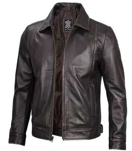 Veste en cuir de qualité supérieure pour hommes style avec peau de vache originale 100% modèle 2024 veste en cuir pour hommes - Product Image 2
