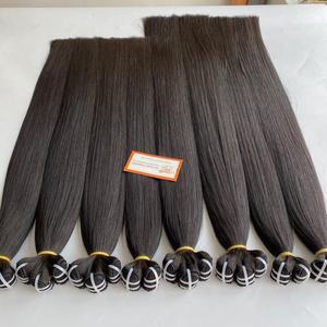 Precio al por mayor 100% Raw Natural Vietnamita 12a Virgen Remy Extensiones de cabello Máquina Doble Trama Hueso Recto Paquetes Liso Envío Listo - Product Image 5