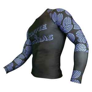 Haute qualité UPF hommes à manches longues Sublimation Compression MMA Rash Guard usine directe à prix compétitif - Product Image 5