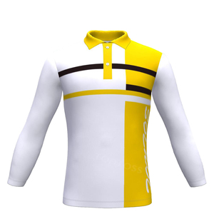 Logo personnalisé OEM Sportswear T-shirt polo à manches longues Polo de golf personnalisé en toile à manches courtes - Product Image 1