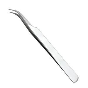 Pince à cils personnalisable en acier inoxydable avec pointe en fibre de précision, outil de marque privée pour extension de cils de volume, logo gratuit - Product Image 4