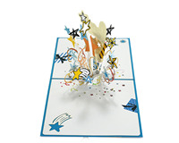 Carte de vœux 3D pour la fête des pères avec pop-up 3D du meilleur papa de tous les temps pour la fête des pères ou le jour de naissance pour lui
