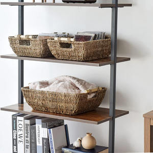 Stoccaggio utilizzare cesto di alghe giacinto d'acqua giacinto d'acqua vimini fatto a mano tradizionale Bask per libro giornale rivista - Product Image 2