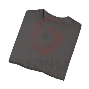 T-shirt unisexe à col rond en coton léger imprimé du logo personnalisé du fabricant Style décontracté pour hommes - Product Image 4