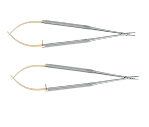 Microinstrumento de 18.0 cm con Mango Redondo Sin Bloqueo, Recto, Cruzado, Dentado, Punta de Acero de 0.8 mm y 1.2 mm de Dentavex Corporation - Product Image 1