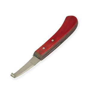 Mango de madera, cuchillo para pezuña, herramientas de recorte, instrumentos veterinarios, equipo de aseo de caballos, corte de pezuña - Product Image 4