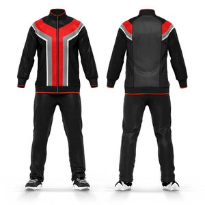 Ensemble de vêtements de sport imprimés deux pièces pour hommes veste à fermeture éclair et pantalon de jogging taille XL entraînement de gymnastique décontracté course à pied mode en plein air - Product Image 6