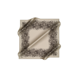 Écharpe en crêpe de soie à imprimé léopard vintage - Luxe, imprimé numérique, carrée - Product Image 1
