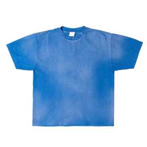 T-shirt personnalisé surdimensionné Streetwear teint uni 100% coton lavé à l'acide pour hommes - Product Image 1