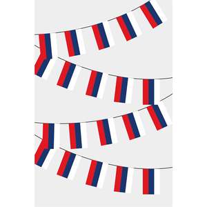 Russian Rectangle Flag Garland for Party Decorations - Product Image 1