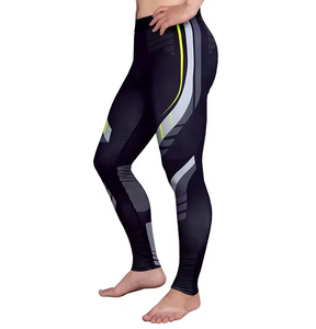 Collants de sport respirants à haute élasticité, longueur genou, poche arrière à la taille, séchage rapide, compression en élasthanne/polyester, pour homme, pour l'extérieur - Product Image 6