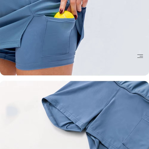 Meilleure jupe de tennis courte personnalisée tendance 2025, respirante, à séchage rapide, écologique, en spandex/coton pour femmes, offre des couleurs personnalisées - Product Image 6