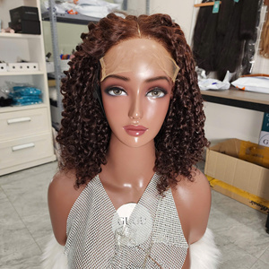 Perruque pour femmes noires en cheveux vierges vietnamiens bouclés permanentés 4C, dentelle HD sans colle, dentelle frontale 13*4, pour la mode en dentelle - Product Image 1