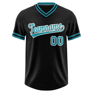 Malla transpirable sublimada béisbol Jersey camisas equipo de softbol camisa personalizada Premium clásico cuello en V liso Fitness ropa deportiva hombres - Product Image 3