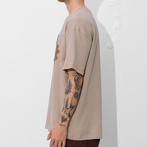 Camisetas de cuello redondo de talla personalizada de calidad superior para hombre, camisetas de manga corta a la moda de talla grande, camisetas Premium de algodón duradero - Product Image 5