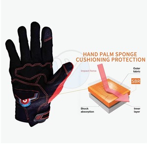 Breathable 3D Sport Full Finger Protection Gloves for <b>Men</b> Touchscreen Motorcycle Racing Gloves Made of Leather for Cycling Glove - Product Image 5